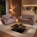 Ver imagem 2 de Conjunto de Sofas 2 e 3 Lugares Berlim Castor Masterflex