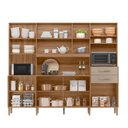 Ver imagem 3 de Cozinha Compacta Hortelã 8 Portas 2 Gavetas Ipê/fendy - Nicioli