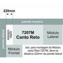 Ver imagem 6 de Guarda Roupa Modulado Canto Reto 1 Porta Requinte+ 100% MDF