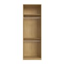 Ver imagem 3 de Guarda Roupa Modulado 80 Cm 2 Portas C/ 2 Cabideiros 100%mdf Cor:savana com Branco