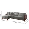 Sofá Living com Chaise 280cm Milão  - 3