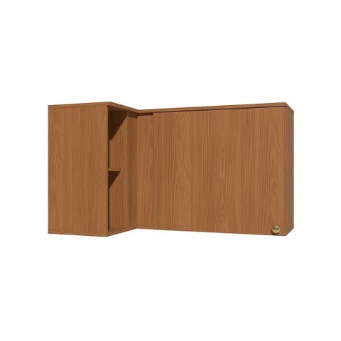 Armário Aéreo de Canto 1 Porta 98cm Elara Kappesberg Canela