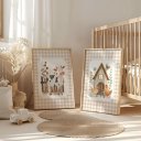 Ver imagem 3 de Kit 3 Quadros Decorativos Infantil - Fazendinha Baby NO2 - 30x40 - Moldura Madeira