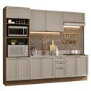Ver imagem 2 de Armário de Cozinha Completa 270 Cm Rustic/crema Vik Madesa 01