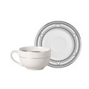 Ver imagem 1 de Conjunto com 6 Xícaras de Chá com 6 Pires Elegance 250 Ml Alleanza Cerâmica