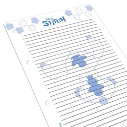 Refil P/ Caderno Argolado 96fls 15,5cm X 22,5cm Stitch - Dac - 2