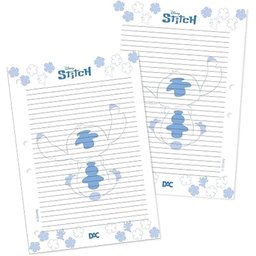 Refil P/ Caderno Argolado 96fls 15,5cm X 22,5cm Stitch - Dac - 1