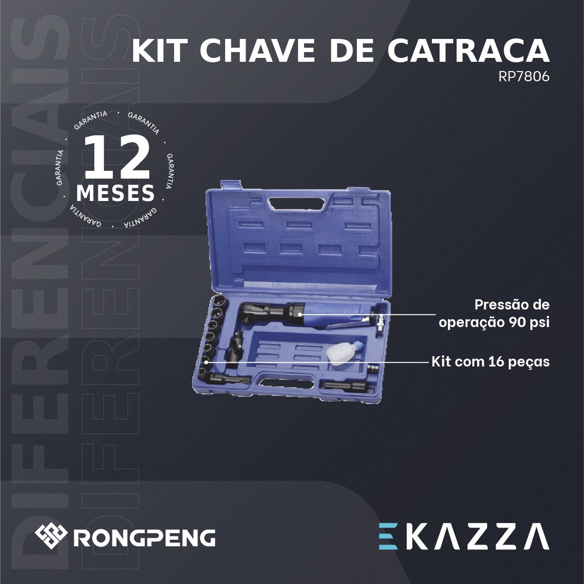 Kit Chave de Catraca Rp7806 - Rongpeng - 3