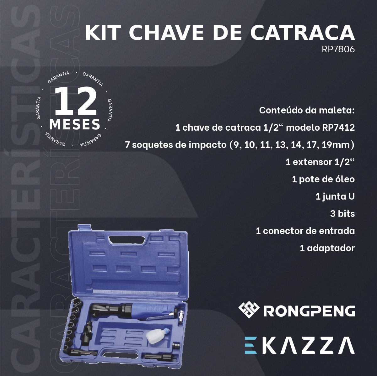 Kit Chave de Catraca Rp7806 - Rongpeng - 2