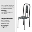Ver mais imagens de Conjunto de Mesa Tubular 100cm x 60cm Tampo em MDF com 4 Cadeiras Lívia Preto