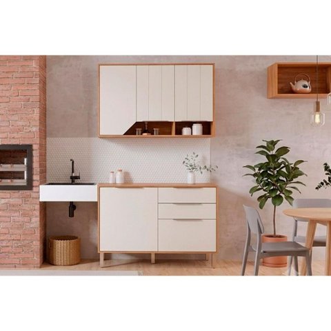 Cozinha Completa 2 Peças Celeste C578 Cinamomo/Off White MGM