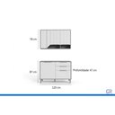 Ver imagem 2 de Cozinha Completa 2 Peças Celeste C578 Cinamomo/Off White MGM