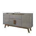 Ver imagem 3 de Buffet Aparador 1 Gaveta 4 Portas Retro Pés De Madeira Future