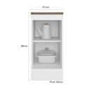 Ver imagem 6 de Balcão de Cozinha 41cm 1 Porta com Tampo Unna Yescasa Branco