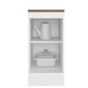 Ver imagem 4 de Balcão de Cozinha 41cm 1 Porta com Tampo Unna Yescasa Branco