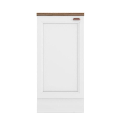 Balcão de Cozinha 41cm 1 Porta com Tampo Unna Yescasa Branco