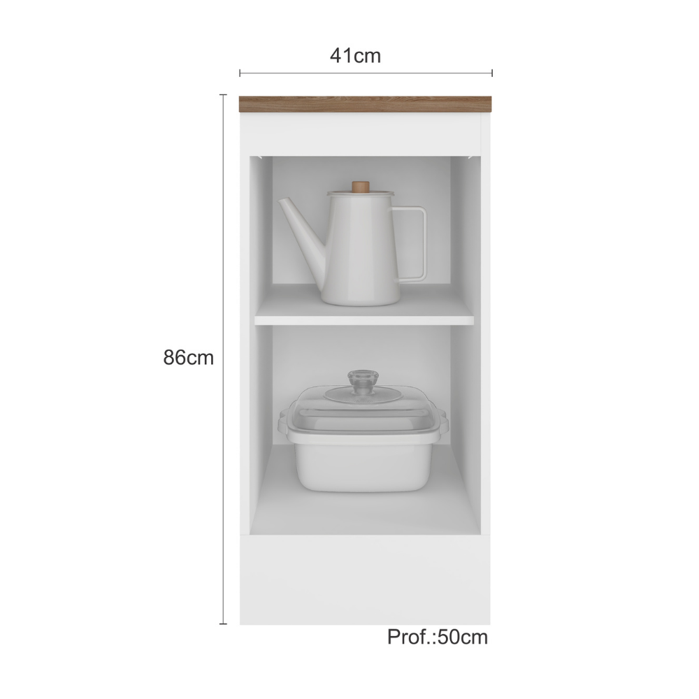 Balcão de Cozinha 41cm 1 Porta com Tampo Unna  - 6