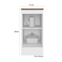 Ver imagem 6 de Balcão de Cozinha 41cm 1 Porta com Tampo Unna Yescasa Branco