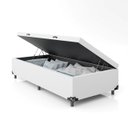 Ver imagem 6 de Cama Box Baú Solteiro - 44x88x188cm - Couro Branco