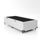 Ver imagem 7 de Cama Box Baú Solteiro - 44x88x188cm - Couro Branco