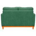 Ver imagem 5 de Sofa Berlim 2 Lugares Base de Madeira Tecido Impermeável Verde Musgo