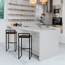 Ver imagem 6 de Kit 2 Banqueta Quadrada Preta para Balcão Ilha Cozinha Gourmet Bancada Piscina Bares Àrea de Lazer