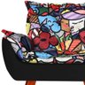 Poltrona Decorativa Melissa Pés Madeira Suede Romero Britto - 2