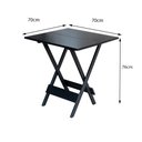 Ver imagem 4 de Kit 8 Conjuntos de Mesa com 4 Cadeiras de Madeira Dobrável 70x70 Preto