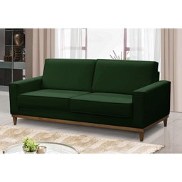 Sofá 2 Lugares 1,80m Living Gabi Linho Verde Madelina Decor - 1