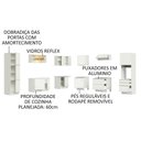 Ver mais imagens de Cozinha Com Armário E Balcão Branco/Branco Veludo