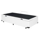 Ver imagem 1 de Cama Solteiro Branca Reforçada com Baú Embutido Organização Quarto