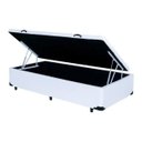 Ver imagem 7 de Cama Solteiro Branca Reforçada com Baú Embutido Organização Quarto