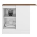 Ver imagem 4 de Balcão de Canto Reto 1 Porta com Tampo Unna Yescasa Branco