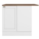 Ver imagem 1 de Balcão de Canto Reto 1 Porta com Tampo Unna Yescasa Branco