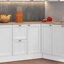 Ver imagem 2 de Balcão de Canto Reto 1 Porta com Tampo Unna Yescasa