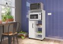Ver imagem 1 de Fruteira com Nicho para Forno 1 Porta 2 Cestos Kely Móveis Branco