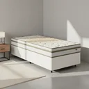 Ver imagem 1 de Cama Box com Colchão de Molas Ensacadas Double Face Pillow Euro Alfa Probel Solteiro 88cm