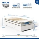 Ver imagem 5 de Cama Box com Colchão de Molas Ensacadas Double Face Pillow Euro Alfa Probel Solteiro 88cm
