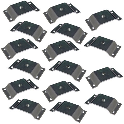 Kit 16 Chapinhas Chapa Elevada Fixação Pés Palito Rosca 5/16 Zincado