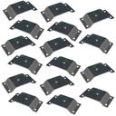 Ver imagem 1 de Kit 16 Chapinhas Chapa Elevada Fixação Pés Palito Rosca 5/16 Zincado