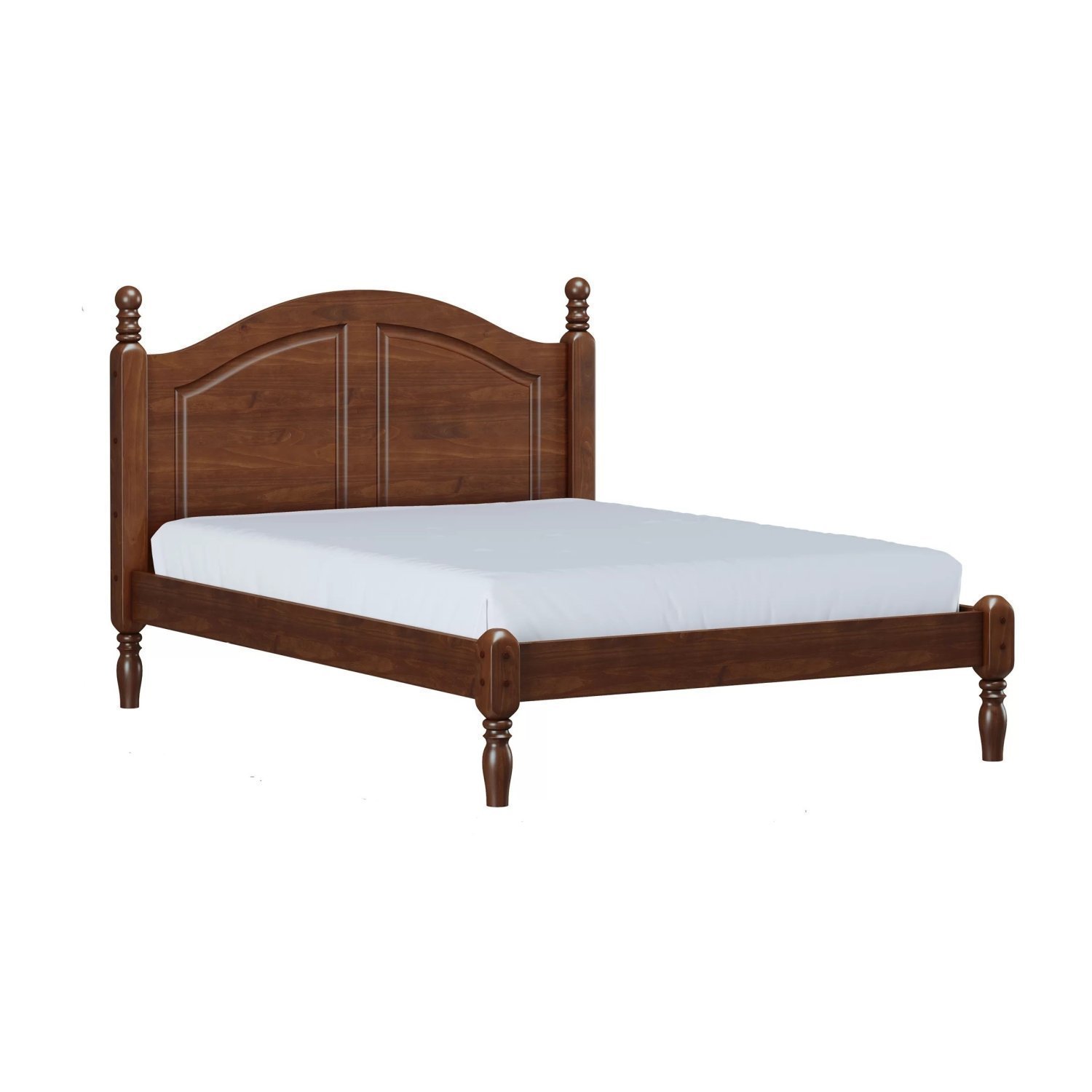 Cama de Casal em Madeira Maciça 140cm Ouro - 2