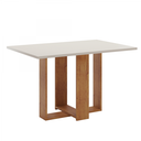 Ver imagem 4 de Mesa de Jantar Retangular Holy com 4 Cadeiras Sol Mel/blonde/cinza - Casa Giulia