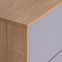 Ver imagem 3 de Guarda Roupa Infantil Quater Linha Tomi Carvalho com Cinza