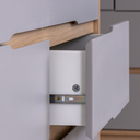 Ver imagem 4 de Guarda Roupa Infantil Quater Linha Tomi Carvalho com Cinza