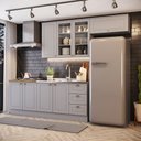 Ver imagem 1 de Cozinha Compacta Com Aéreo Para Geladeira Amy Casa 812