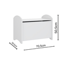 Ver imagem 3 de Conjunto Infantil 3 Pecas 1 Bau 1 Escada 1 Biblioteca Porta Livros 