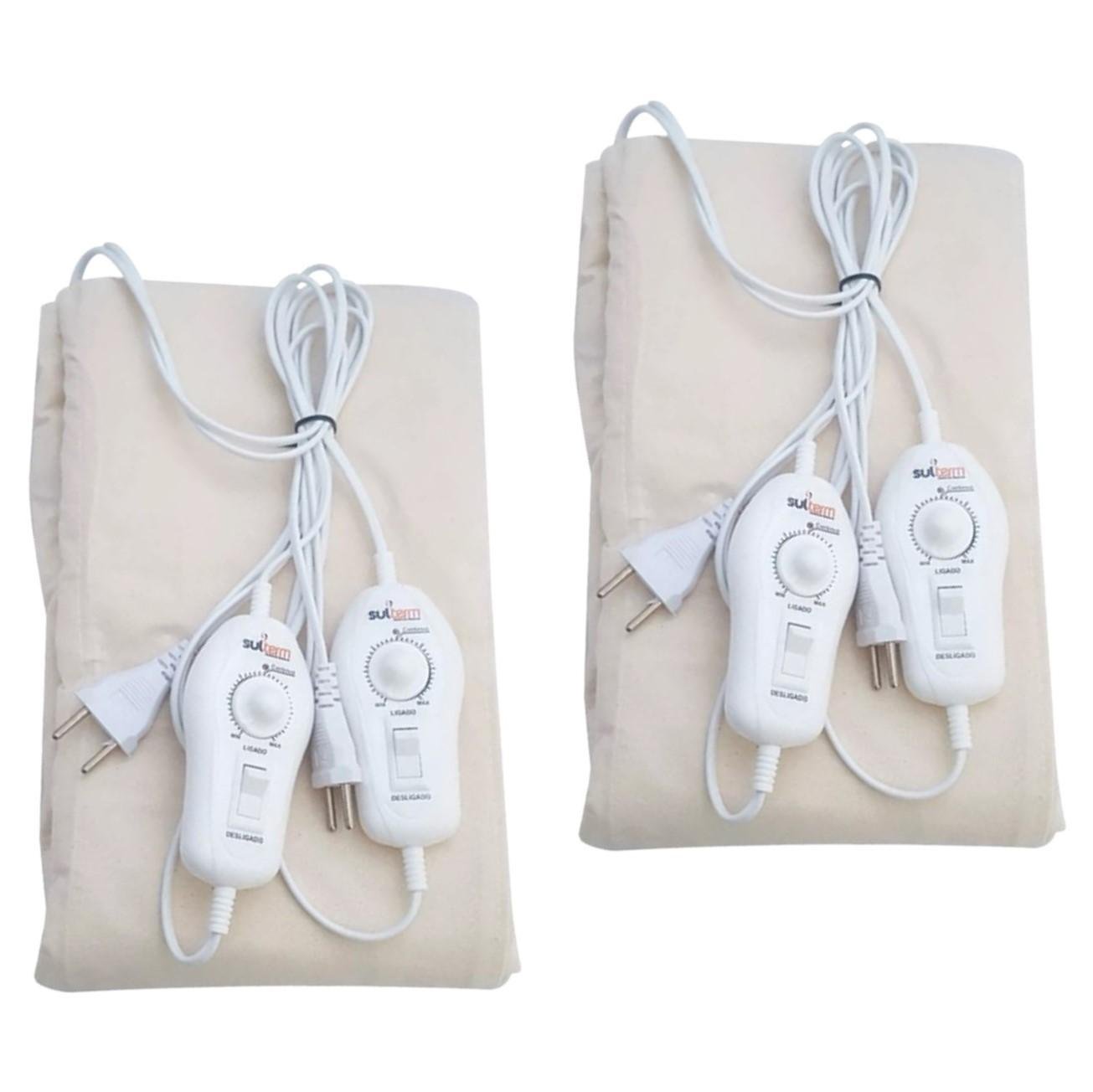 Kit 2 Lençol Térmico Casal Queen 158X198Cm 10 Temp - 110V | MadeiraMadeira
