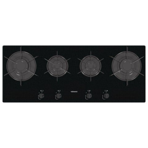 Cooktop Linear Venax Arena 4 Bocas Preto Bivolt