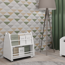 Ver imagem 7 de Conjunto Infantil 4 Pecas 1 Mesa 2 Cadeirinhas 1 Biblioteca Porta Livros Branco