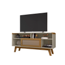 Ver imagem 5 de Rack para TVs até 55 Polegadas 1 Porta 4 Nichos Pés em Madeira Maciça Lazuli